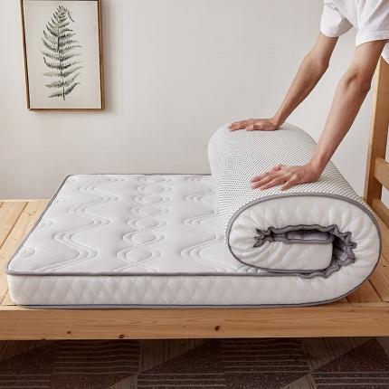 钻爱床垫 2022新款A类针织抗菌防螨乳胶记忆棉床垫-学生款 亮灰色