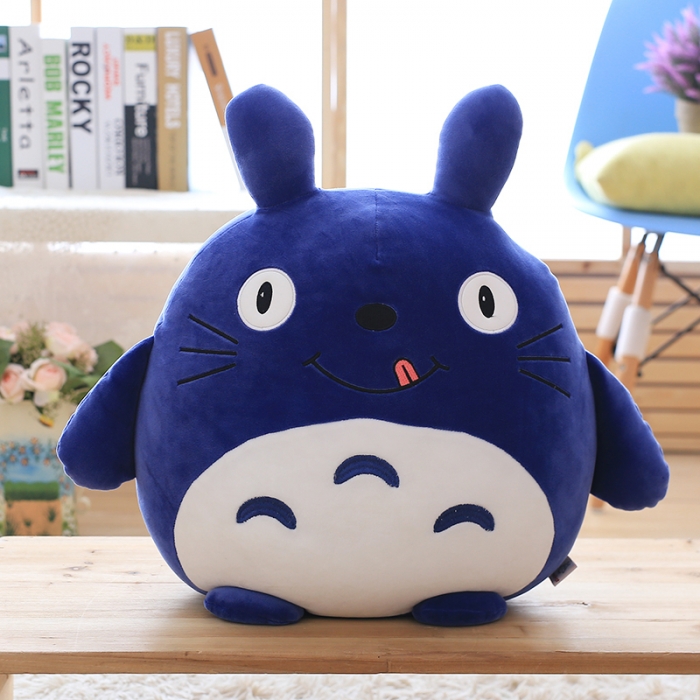 一帆玩具 羽绒棉四色龙猫公仔蓝色