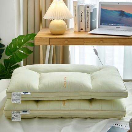 （总）思梵娜 2023新款全棉好睡眠绗绣护颈枕枕头枕芯