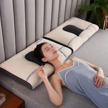 （总）思梵娜 2023新款贴布全棉针织护颈枕 枕头枕芯