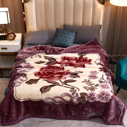 凤凰林毛毯  花卉系列 2022新款 拉舍尔毛毯