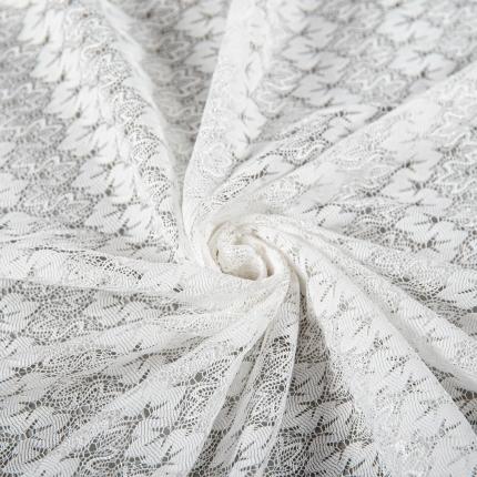 天河花边新款白色花纹春夏蕾丝网布套件蚊帐服装面料辅料可定做