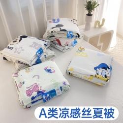 91家纺网 家纺一手货源 找家纺 （总）晗蔓 2023新款A类凉感丝夏凉被迪士尼直播供货夏被子被芯,草莓熊熊,快乐米奇,米奇,三只可爱,史迪仔,幸福米妮,休闲维尼熊